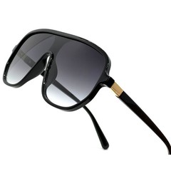 SUNGLASSES MEN DESIGNER GLASSES RECTANGULAR STYLE FLAT BLACK LENS MODERN STYLE