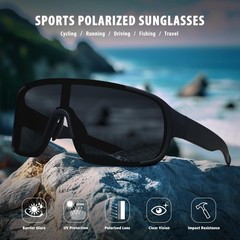 Polarized Cycling Sports Sunglasses for Men Women UV Protection Fishing Bike