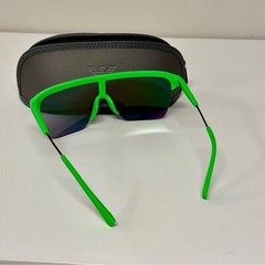 Emporio Armani Matte Fluo Green Sunglasses Branded Zip Case EA-4146-583431 NEW