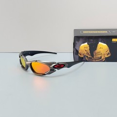 Oakley Plate Vintage 90s Silver Orange Glasses Outdoor Polarized Y2K GorpCore