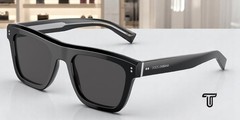 DOLCE & GABBANA DG4420F 501 87 Black Dark Grey 52 mm Men’s Sunglasses