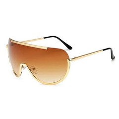 Oversized Shield Visor Style Semi one-piece Lens Design Oversized Shield Men New