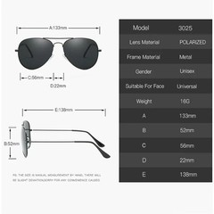Aviator Sunglasses for Adult Polarized Driving Classic Shades UV 400 Protection