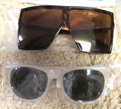Lot of 6 pairs of Unisex Sunglasses, New in plastic bags or with tags, nice lot