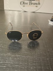 Ray-Ban RB3447 001 50-21 Gold Metal Unisex Sunglasses
