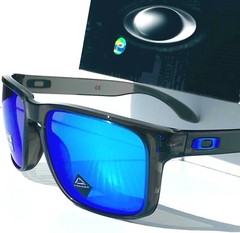 NEW Oakley HOLBROOK XL Grey Smoke POLARIZED PRIZM SAPPHIRE Blue Sunglass 9417-09
