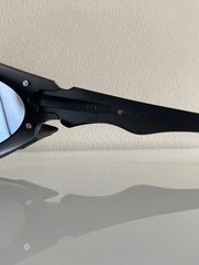 Gafas de sol Oakley Plate negras plateadas de colección lentes de humo para exte