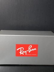 Ray-Ban Wayfarer Style Sunglasses Blue Mirror Lenses Black Frame w/ Case RB4420