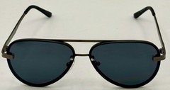 Guess Sunglass Mens Shiny Gunmetal / Metal Aviator, Smoke Flash Lens GF0194 8C