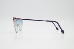 Vintage Sunglasses Mondi by METZLER 5320 282 Purple Gold Multicolor Oval