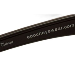 Men’s Epoch Black Frame Sunglasses with Polarized Smoke Lens