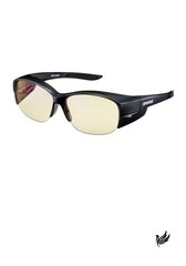 Swans OG5 OG5-0121 CBK Night Yellow Over-the-Eye Sunglasses Made in Japan for