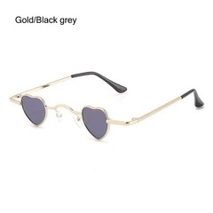 Retro Hip Hop Candy Color Metal Frame Shades Heart-Shaped Sunglasses Sun Glasses