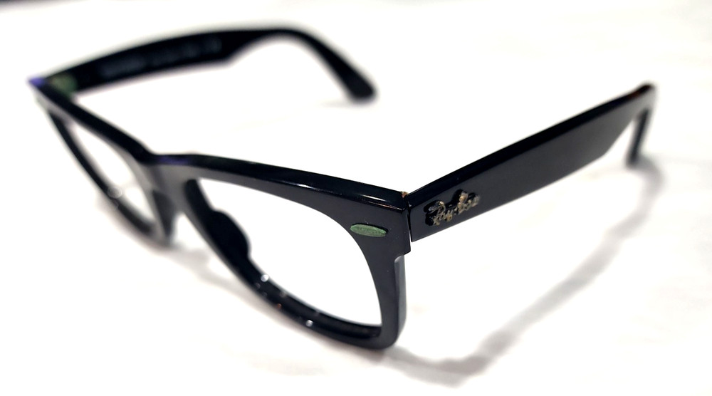 Ray Ban RB2140 901 Black Wayfarer Scratched Sunglasses Frame 50-22