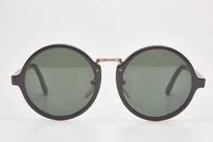 1990S Vintage Black Round Sunglasses by RAY BAN W0924 PREMIER Boho Look YES!