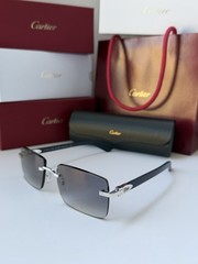 CARTIER CT0579S 008 Silver Blue Gradient Flash Mirror Lens Sunglasses AUTHENTIC