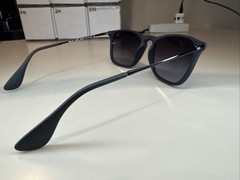 Ray Ban Chris Sunglasses RB 4187 622/8G 5418 145 Rubber Black Gradient Gray #98