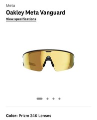 Oakley META Vanguard Black W/ Prizm 24k Lens New Sealed Box