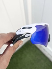 NEW Oakley Radar EV OO9208 9208 White Deep Blue Prizm 128 One Size Fits All