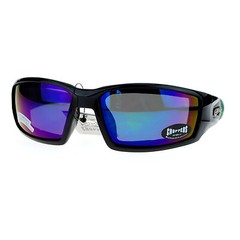Choppers Foam Padded Goggle Sunglasses Mens Biker Wrap Fashion