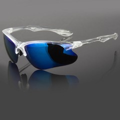 POLARIZED GOLF STYLE, FISHING, SUNGLASSES BLUE FIRE MIRROR LENS