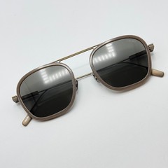 Ermenegildo Zegna Sunglasses EZ0306 59D Beige Brown Frame Smoke Lens 51mm New