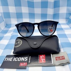 2026 Ray-Ban RB4171 54-18 Erika Matte Black Frame Grey Gradient Polarized Lens