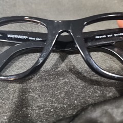 Ray Ban RB2140 901 Black Wayfarer Scratched Sunglasses Frame 50-22