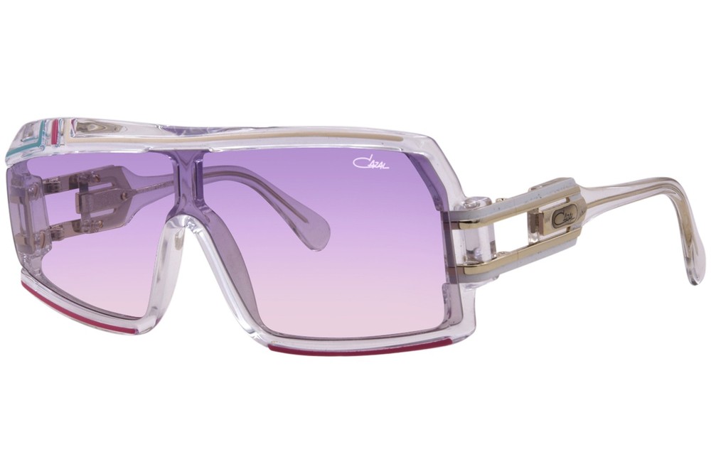 Cazal 858 255 Sunglasses Crystal Gold/Violet Gradient Square Shape 133mm