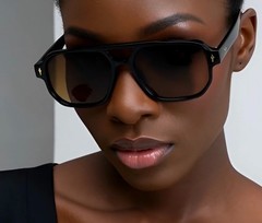 Fashion Square Sunglasses, Vintage Retro Rectangle Sunglasses for Men and Women