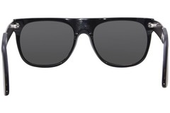 RetroSuperFuture Flat Top 766 W12 Sunglasses Black/Silver/Solid Grey Zeiss 55mm