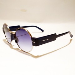 Italia Independent BROOKE 0815.021.022 Sunglasses Blue Round 135mm Sonnenbrille