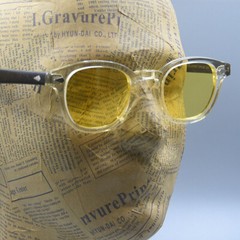 Vintage style yellow sunglasses Men yellow glasses Johnny Depp glasses UV400