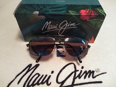 NEW DISPLAY Maui Jim “KAHUNA” 162-02 Gunmetal Frames/MAUI ROSE LENSES RARE!