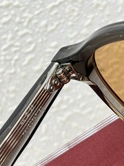 Unisex JMM Zephirin44 Sunglasses Smoke Grey Frame Solid Tan UV Handmade Eyewear