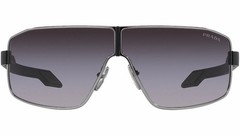 PRADA PS 54YS 5AV09U Gunmetal Grey Gradient Linea Rossa Sunglasses AUTHENTIC