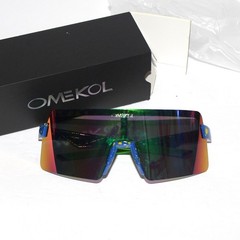OMEKOL Sport Sunglasses polarized Unisex Adults UV400 blue green yellow