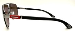 Chopard SCHG89 509 Shiny Gunmetal Brown Rubber Sunglasses 66-11-140