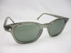 Pentax Hoya Sunglasses Preppy Retro Horn Rim 60’s Style Gray Frame G15 48 Medium