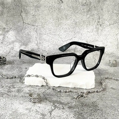 Chrome H Vagillionaire II CRYS Black Optical Eyeglasses 54-19-153 Square Frame