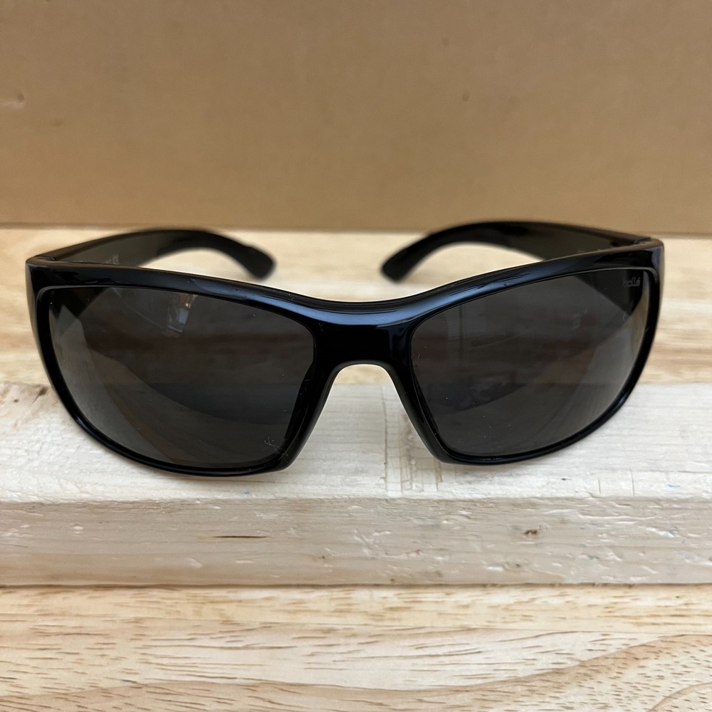Bolle Guide 11604 Sunglasses Polarized Shiny Black Men’s Sport Wrap