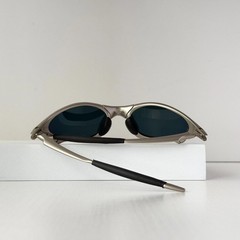 Oakley Penny X-Metal Sunglasses Silver Frame Ruby Lens Vintage Rare