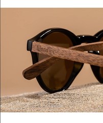 Woodie Walnut Wood Panto Shaped – Polarized Lens 100% UVA/UVB SUN PROTECTION-Set