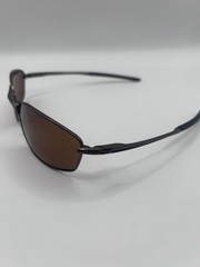 New Oakley WHISKER 4141-0160 Sunglasses Satin Carbon w/ Prizm Brown iridium