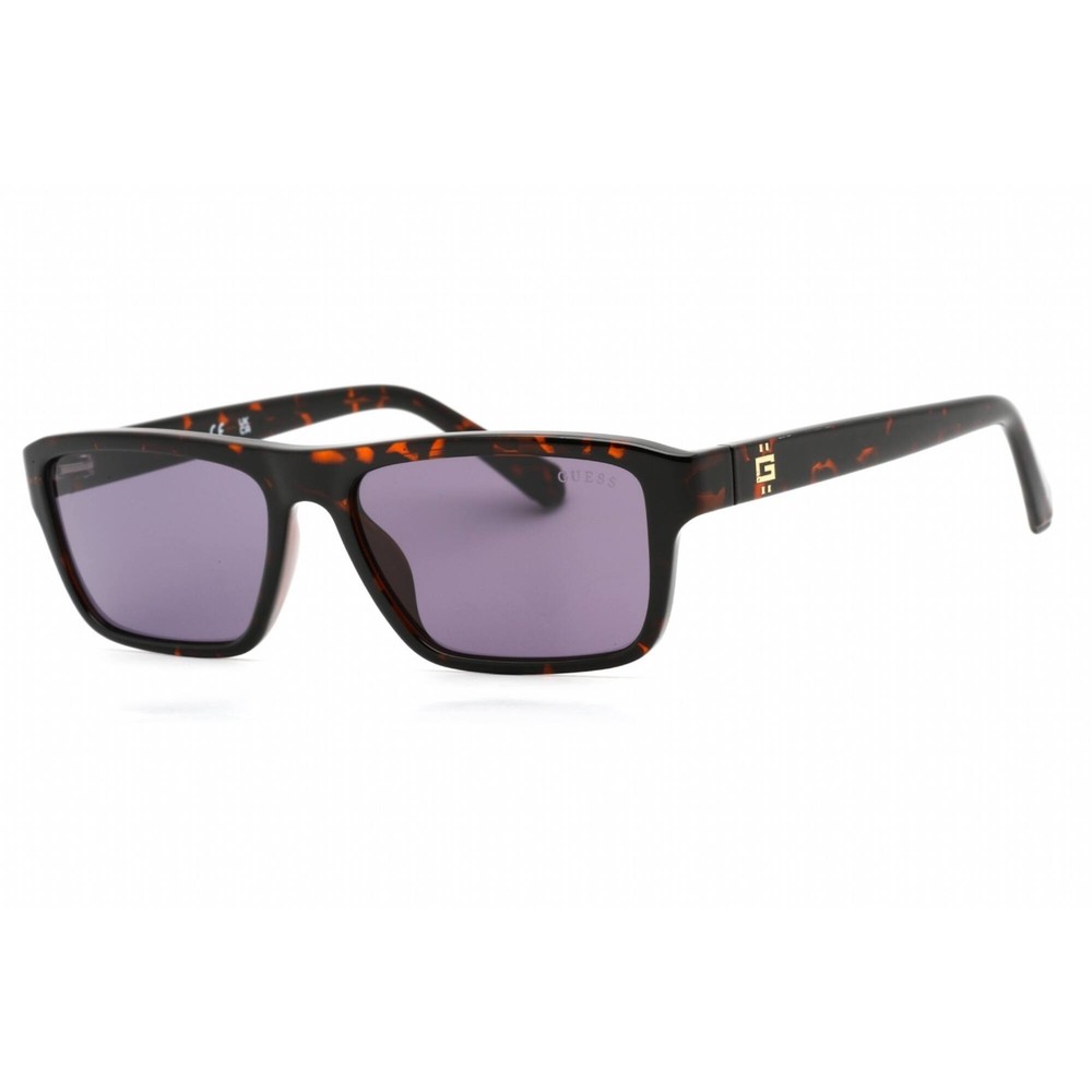 Guess Men’s Sunglasses Dark Havana Injected Propionate Rectangular GU00085 52Y
