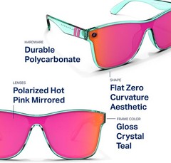 Blenders Unisex Millenia X2 Flat, Mirrored Polarized Sunglasses, Dance Electric