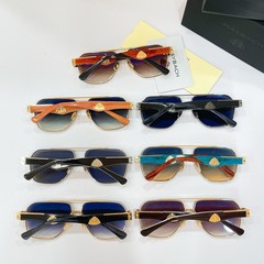 MAYBACH THE SAME I Gold Turquoise / Blue Gradient 140mm Navigator Sunglasses New
