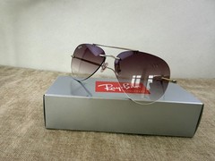Ray-Ban RB3791 Square Sunglasses, Gold Frame, brown Mirror Glass Lens