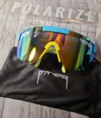 Sports Sunglasses UV400 Cycling Baseball Golf Running Skiing, Blue And Yellow