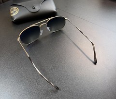 Ray-Ban RB3707 Polished Gunmetal/Grey Polarized Chromance 57/20 140mm Sunglasses